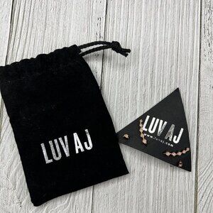 LUV‎ AJ Diamond Kite Crawler & Stud Earring Set Rose Gold